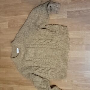 Universal Thread camel cable sweater xl